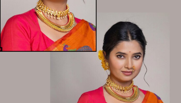  Marathi Actress Prajakta Mali Stunning look in Yellow Paithani 