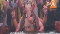 Mumbai Ganesh Visarjan 2023 : 'पुढच्या वर्षी 7 सप्टेंबरला मी येतोय...'; लालबागच्या राजाचं विसर्जन संपन्न
