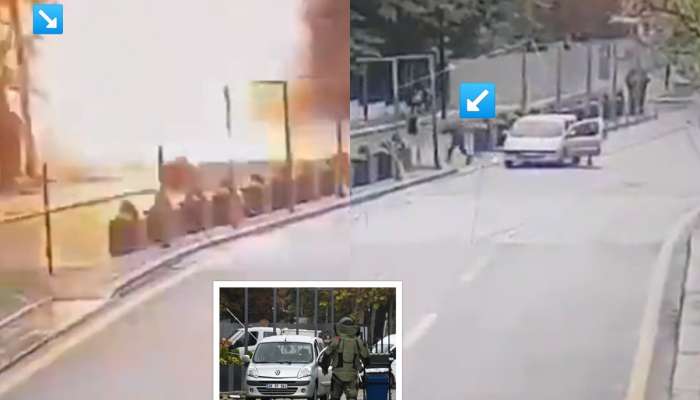 तुर्कीत संसदेबाहेर दहशतवाद्याने स्वत:ला बॉम्बने कसं उडवलं? पाहा LIVE VIDEO