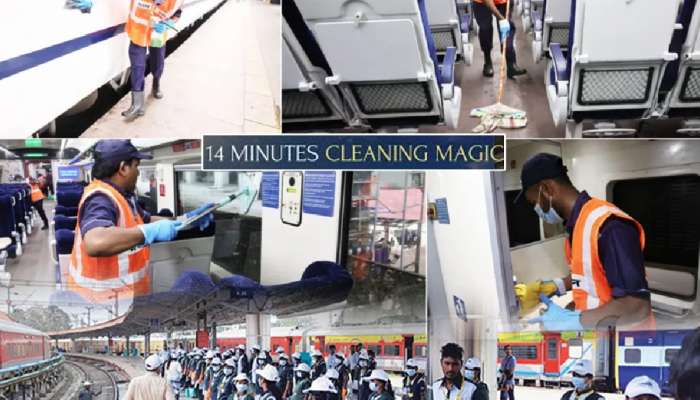 14 मिनिटांत स्वच्छ केली Vande Bharat एक्सप्रेस! जपानकडून प्रेरणा घेत कामगिरी; पाहा Video