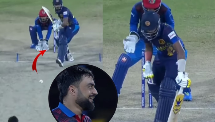 AFG vs SL : वर्ल्ड कपआधी Rashid Khan ची मॅजिकल सुरुवात, बॉल इतका आत वळला की... बॅटरही झाला शॉक; पाहा Video