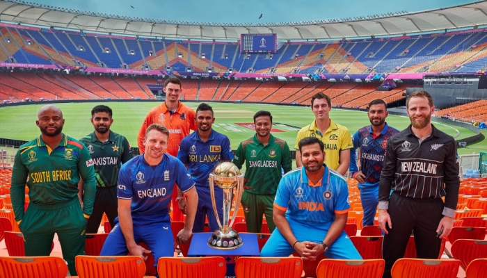 वर्ल्ड कपचं बिगुल वाजलं! कर्णधारांचं फोटोशुट, दहा संघांममध्ये 46 दिवस रंगणार क्रिकेटचा महाकुंभ