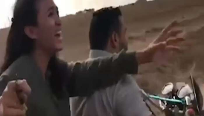 Video : 'मला मारु नका...'; इस्रायलमधल्या मुलींचे हमासच्या दहशतवाद्यांकडून अपहरण