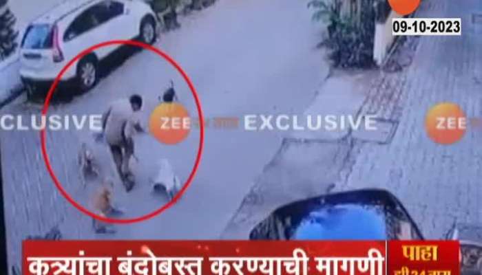 Mumbai Postman Narrow Escape From Stray Dog Attack