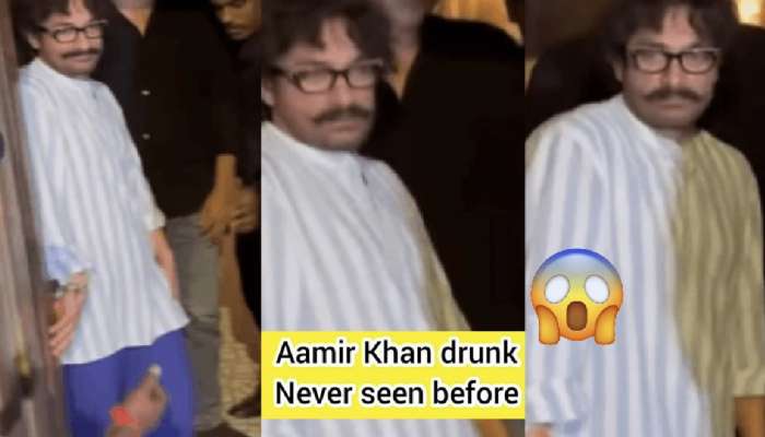 दारुच्या नशेतच आमिर खान मीडियासमोर आला? धक्कादायक Video पाहून चाहते संतापले