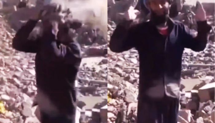 भूकंप आला अन् अख्खं कुटुंब संपलं, स्वत:ला जिवंत पाहून 'तो' ढसाढसा रडला; पाहा हृदय पिळवटून टाकणारा Video