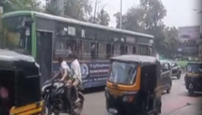 VIDEO : संतोष माने प्रकरणाची पुनरावृत्ती! मद्यधुंद चालकाने प्रवाशांनी भरलेल्या बसने वाहनांना उडवलं