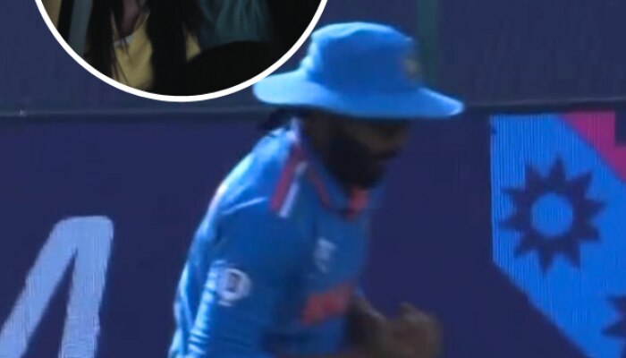 IND vs NZ  Ravindra jadeja drops catch wife rivaba jadeja reaction video goes viral