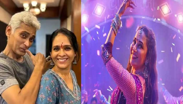 'झी मराठी अवॉर्ड'मध्ये ऐश्वर्या नारकर आणि अविनाश यांनी माधुरीसोबत धरला ठेका; पाहा व्हिडीओ