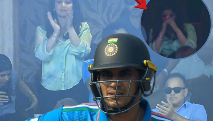 Shubman gill : शुभमनचं शतक हुकलं अन् साराचा चेहराच पडला; पण उभं राहून वाजवल्या टाळ्या, पाहा Video