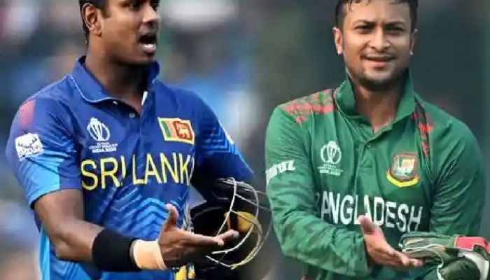 Shakib Al Hasan: ...तर शाकिबवर दगडफेक करू; मॅथ्यूजने बांगलादेशी कर्णधाराला दिली धमकी