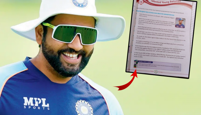 Rohit Sharma : 'फलंदाज व्हायचं नव्हतं तर...', शाळेच्या पाठ्यपुस्तकात कॅप्टन रोहित शर्माचा धडा!