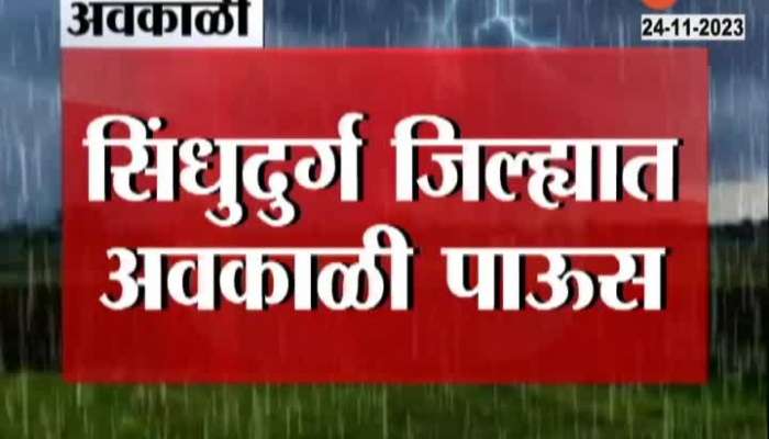 Sindhudurg Kudal Unseasonal Rain latest maharashtra news