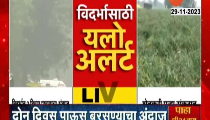 Vidharbha yellow alert news latest breaking news in marathi 