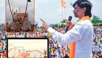 जालन्यात जरांगेंचं शक्तीप्रदर्शनः  90 एकरावर सभा, 140 जेसेबींमधून फुलांचा वर्षाव