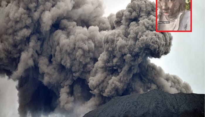 बापरे! इंडोनेशियात ज्वालामुखी उद्रेकाचे 11 बळी, अचानक समोर आला राखेनं माखलेल्या तरुणीचा भयंकर VIDEO 