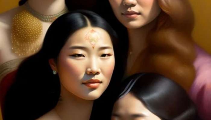 Chinese emperors harem 13 to 16 girls Bad Condition