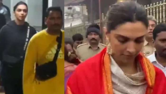 VIDEO : 'फायटर'च्या प्रदर्शनाआधी तिरुपती बालाजी दर्शनाला पोहोचली दीपिका पदुकोण, JNU प्रकरणाचा इफेक्ट?