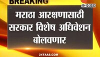 VIDEO | मराठा आरक्षणासाठी सरकार विशेष अधिवेशन बोलवणार