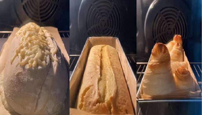 काय छान Video आहे हा...; ब्रेड, पेस्ट्री बेक होताना पाहून तुम्हीही हैराण व्हाल 