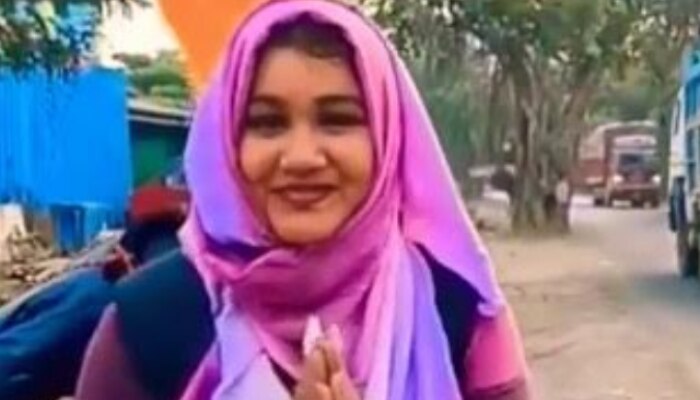 Shabnam Wearing hijab says Bhajan  Mumbai for Ayodhya for Ramlala Darshan