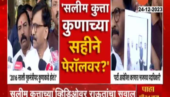 MP Sanjay Raut Targeted BJP And DCM Devendra Fadnavis On Salim kutta 