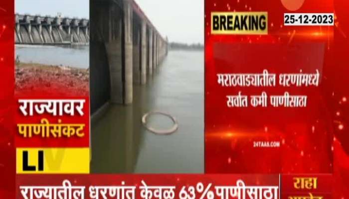 Water scarcity in Maharashtra Terrible water crisis in the state! Great decrease in water in dams