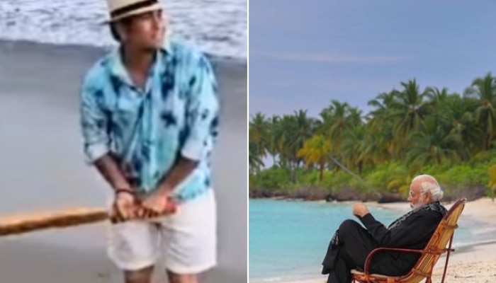  PM Narendra Modi shared lakshadweep Beach Photos and Sachin Tendulkar shared Kokan Sindhudurga Beach Post on Instagram