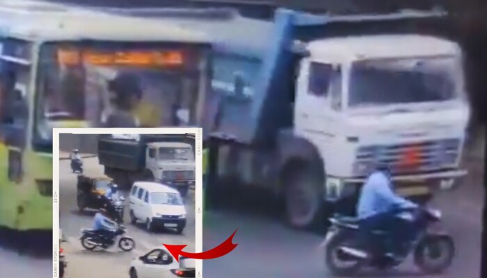 Pune Accident : धक्कादायक! पुण्यातील येरवडा चौकामध्ये भीषण अपघात; Video पाहून थरकाप उडेल