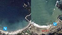 जपानमध्ये भूकंपानंतर समुद्र चक्क 820 फूट मागे सरकला; पाहा Before आणि After फोटो 
