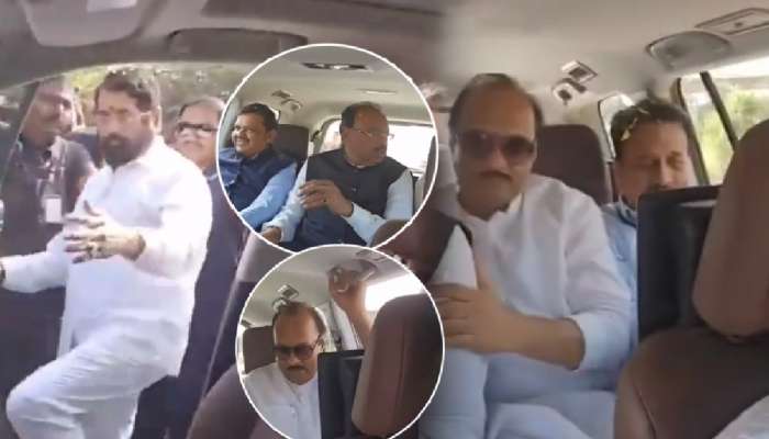 अजित पवारांचा फोर्थ सीटवरुन प्रवास! CM शिंदेंच्या कारमधील Video Viral; फडणवीसांना विंडोसीट