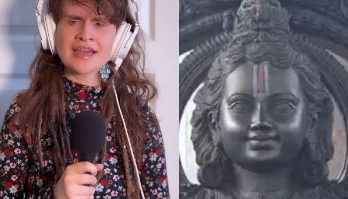 जर्मन गायिकेच्या आवाजातील &#039;राम आएंगे&#039; हे गाणं एकदा ऐकाच! VIDEO तुफान व्हायरल