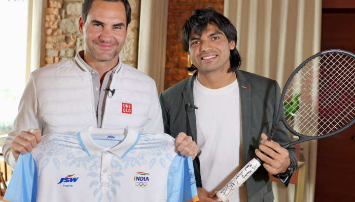Neeraj Chopra : 'माझ्यासाठी स्वप्नपूर्ती...', रोजर फेडररला भेटल्यावर काय बोलला नीरज चोप्रा?