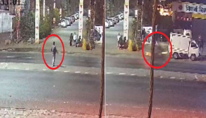 Video: पुण्यात रस्ता ओलांडणाऱ्याला बाईकस्वाराने उडवलं; बाईकस्वाराचा जागीच मृत्यू