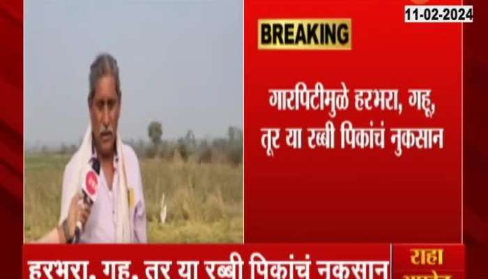 Wardha Farmers Reaction On Crops Damage Due To Unseasonal Rainfall