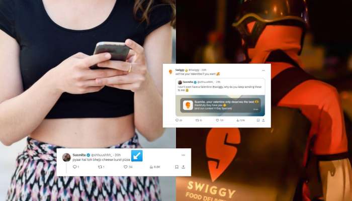 &#039;प्रेम असेल तर पाठवा पिझ्झा,&#039; Valentine Day ला तरुणीच्या मेसेजनंतर Swiggy ने काय केलं पाहा