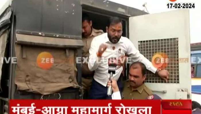 Nashik Maratha Protestor Taken Under Custody After Mumbai Agra National Highway Rasta Roko