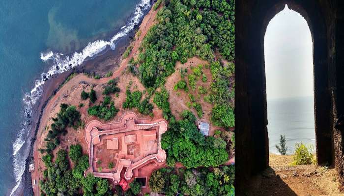 महाराष्ट्रातील छुपा किल्ला; कोकणातील गर्द झाडीत लपलेल्या पूर्णगड किल्ल्यावर आहे समुद्राकडे जाणारा चोर दरवाजा