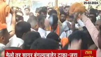 Nitesh Rane | फडणवीसांवर आरोप करणं थांबवा, सारग बंगल्यावर येण्यापूर्वी मराठा समाजाची हीच भिंत असेल; नितेश राणेंच जरांगे आव्हान