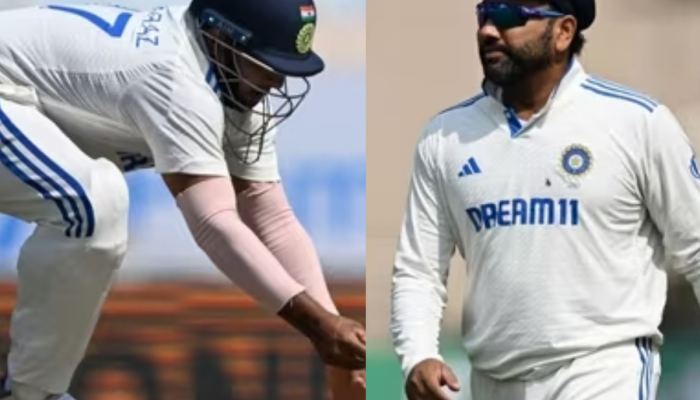 IND vs ENG : इथं हिरोगिरी करायची नाय..! LIVE सामन्यात रोहित शर्माने सरफराजला झापलं; पाहा Video