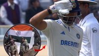 अर्धशतक ठोकल्यावर 'कारगिल हिरो' वडिलांना ध्रुवचा सॅल्यूट, अंपायरनेही वाजवल्या टाळ्या