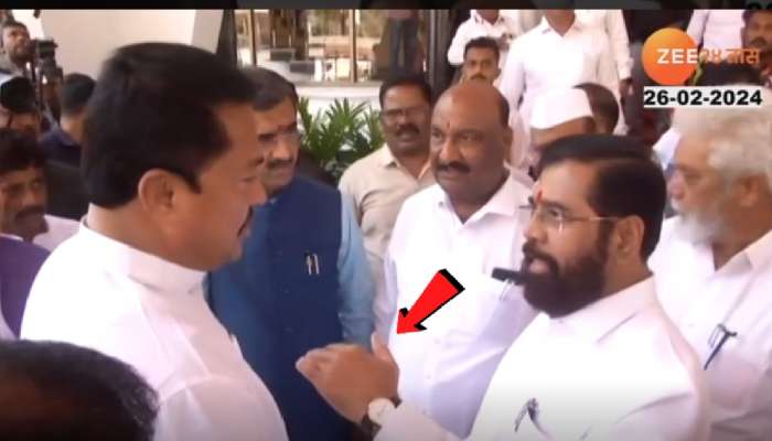 Video: '...तर आपण कार्यक्रम करुन टाकतो'; विधानभवनाच्या गेटवर CM शिंदेंचं हातवारे करत विधान
