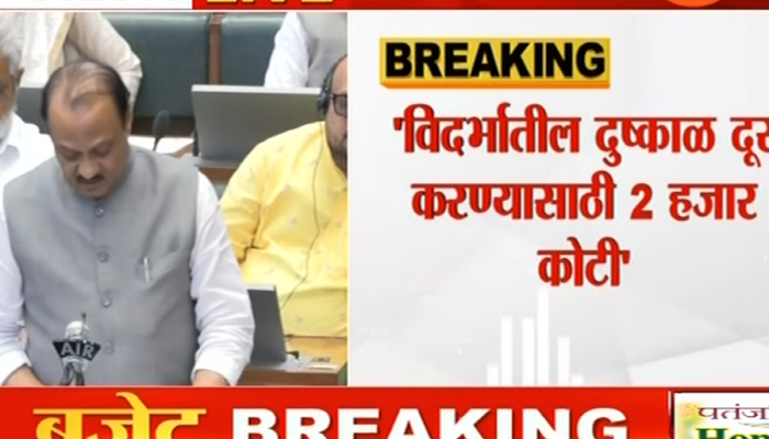 राज्यातील 40 तालुक्यांमध्ये दुष्काळ घोषित, अर्थसंकल्पात अजित पवारांची घोषणा