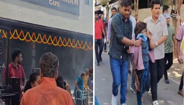 बंगळुरुच्या प्रसिद्ध  Rameshwaram Cafec मध्ये बॉम्बस्फोट; काऊंटरवर ठेवलेल्या बॅगेचा अचानक स्फोट झाला