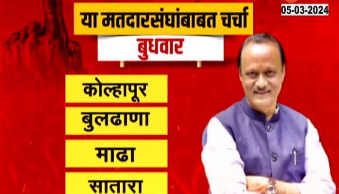 Ajit pawar Group meeting space allocation Loksabha Election 2024