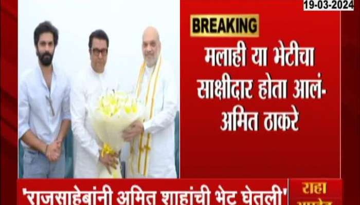 Loksabha election Amit Thackeray on Raj Thackeray Amit Shah Meet