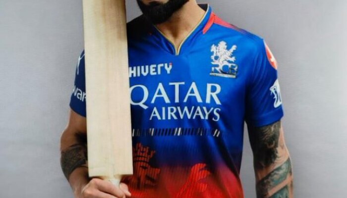 Virat Kohli In Royal Challengers Bangalore New Jersey Ahead Of RCB Unbox Event In Bengaluru