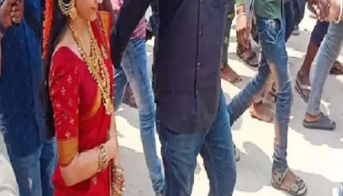 Pushpa 2, Rashmika manndana, Rashmika manndana photo, Rashmika manndana photo in red saree, Rashmika manndana vermilion, Rashmika manndana going viral, Rashmika manndana viral photo,