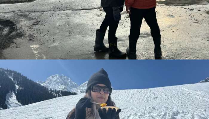 Marathi Actress Abhidnya Bhave enjoying Kashmir tour with husband Mehul Pai