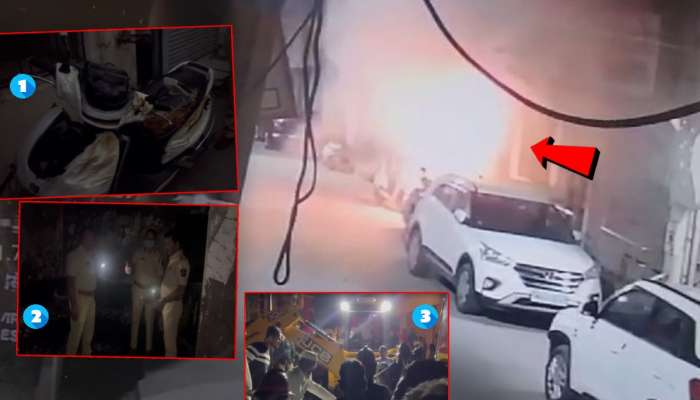 चार्जिंगला लावलेल्या इलेक्ट्रीक बाईकचा स्फोट CCTV मध्ये कैद! 7 जणांचं कुटुंब होरपळलं; पाहा Photos